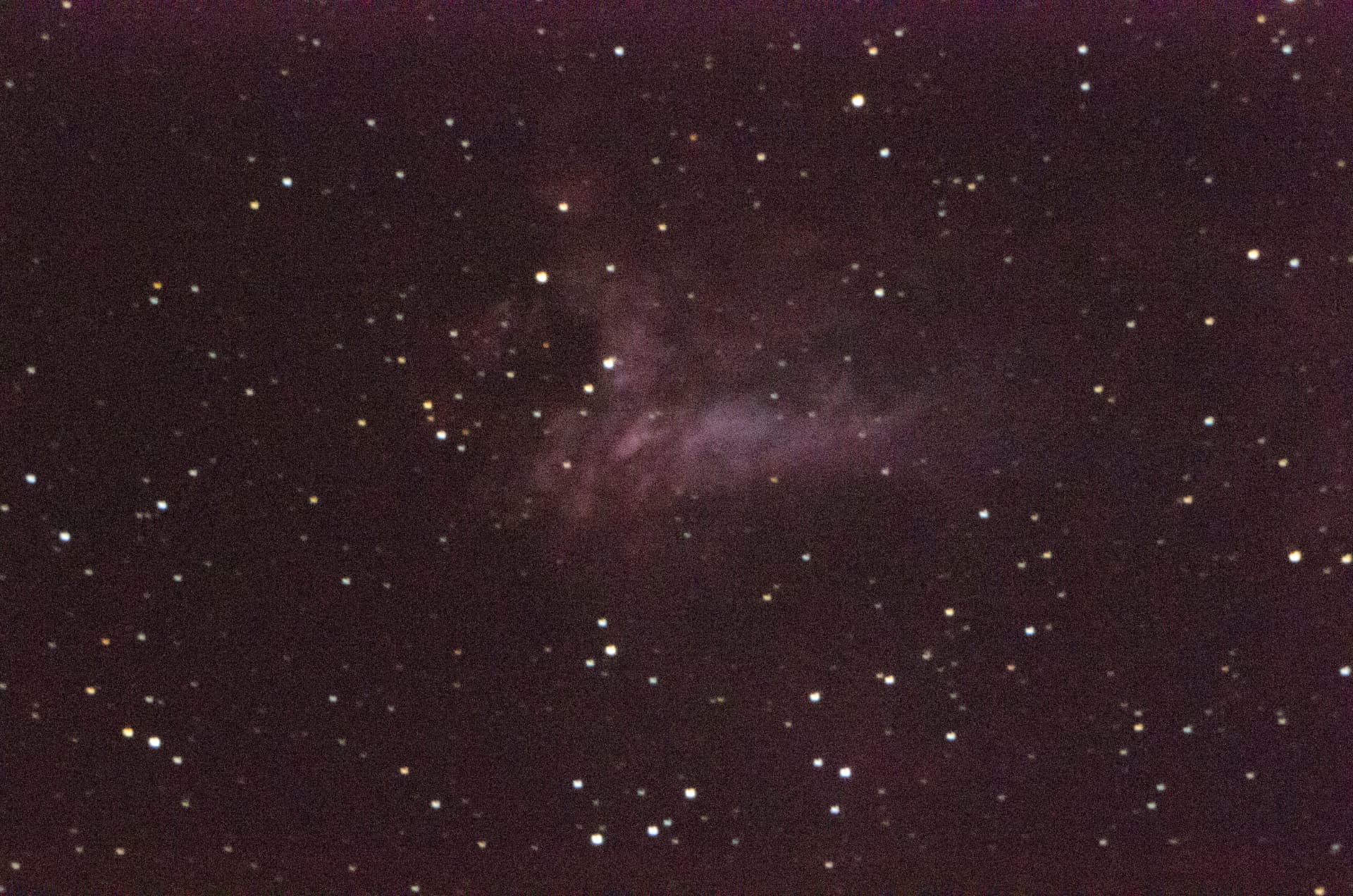 Faint emission nebula