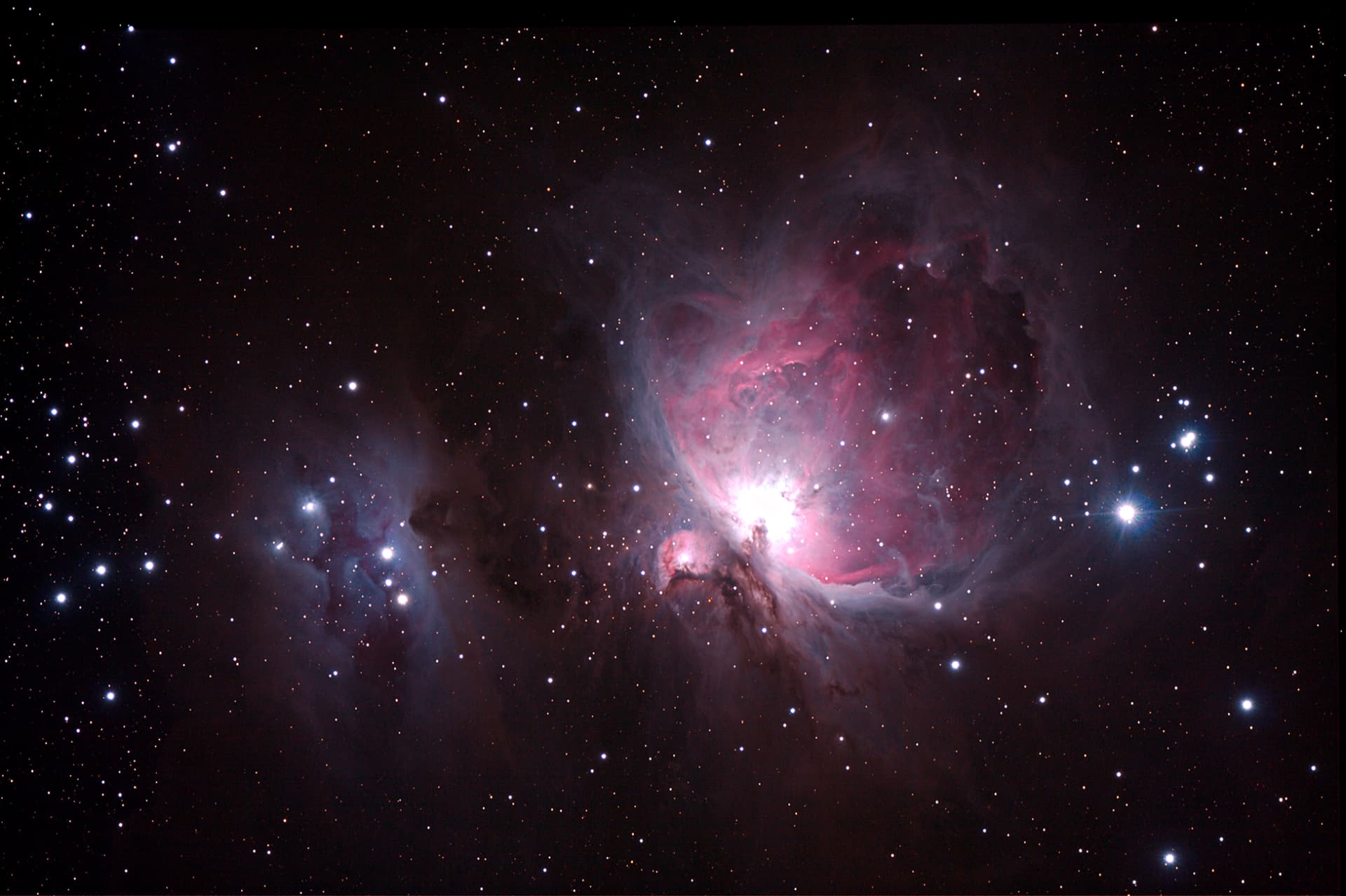 The Orion Nebula (M42) — wide colour frame