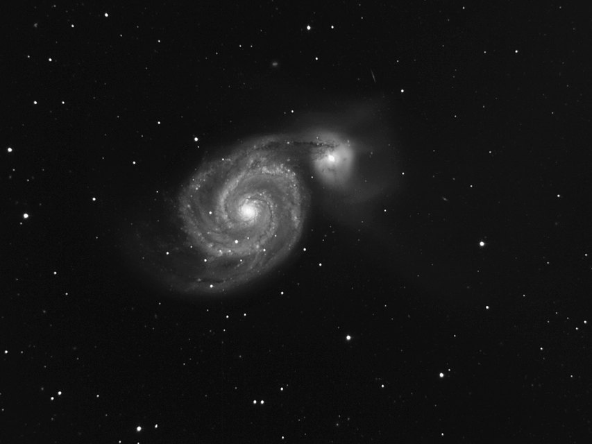 The Whirlpool Galaxy M51, astrophotograph