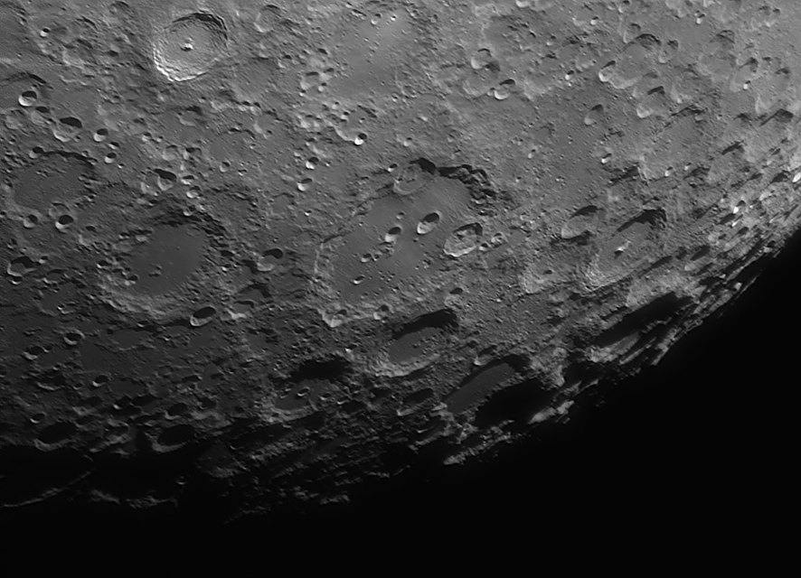 Craters around Clavius on the Moon